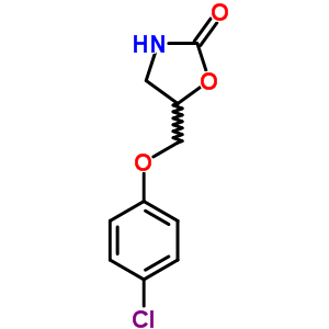 2-Oxazolidinone,5-[(4-chlorophenoxy)methyl]- Structure,14716-97-3Structure