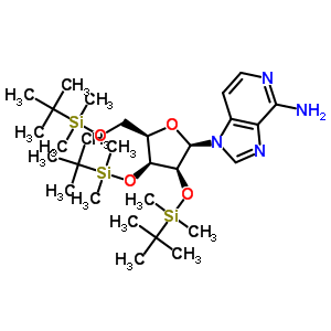 4-Amino-1-(2’,3’,5’-tri-o-tert-butyldimethylsilyl-beta-d-ribofuranosyl)-imidazo[4,5-a]pyridine Structure,147212-86-0Structure