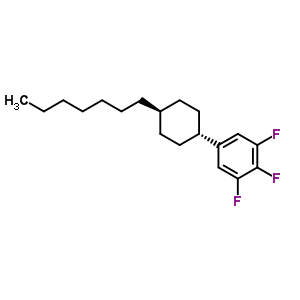 1,2,3-Trifluoro-5-(trans-4-heptylcyclohexyl)benzene Structure,148462-51-5Structure