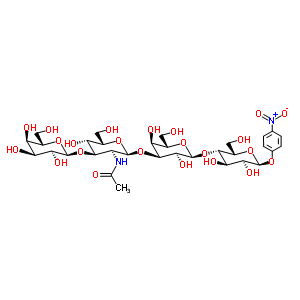 Gal beta(1-3)glcnac beta(1-3)gal beta(1-4)glc-beta-pnp Structure,148705-09-3Structure