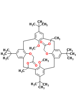 O(1),o(3)-bis(ethoxycarbonylmethyl)-o(2),o(4)-dimethyl-p-tert-butylcalix[4]arene Structure,149775-71-3Structure