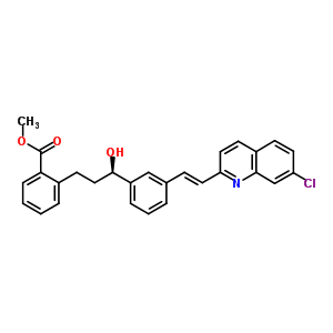 2-[3-(R)-[3-(2-(7-chloro-2-quinolinyl)ethenyl)phenyl]-3-hydroxypropyl]benzoic acid methyl ester Structure,150026-72-5Structure