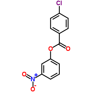 Benzoic acid,4-chloro-, 3-nitrophenyl ester Structure,15026-13-8Structure