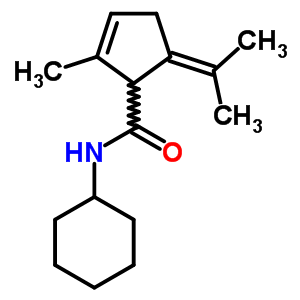 2-Cyclopentene-1-carboxamide,n-cyclohexyl-2-methyl-5-(1-methylethylidene)- Structure,15093-31-9Structure