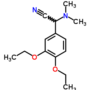 Benzeneacetonitrile, a-(dimethylamino)-3,4-diethoxy- Structure,15189-93-2Structure