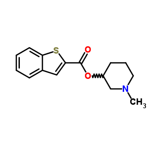 Benzo[b]thiophene-2-carboxylicacid, 1-methyl-3-piperidinyl ester Structure,15278-16-7Structure