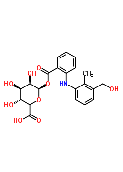 1-O-(2-{[3-(hydroxymethyl)-2-methylphenyl]amino}benzoyl)hexopyranuronic acid Structure,152832-29-6Structure