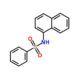 Benzenesulfonamide, n-1-naphthalenyl- Structure,15309-82-7Structure