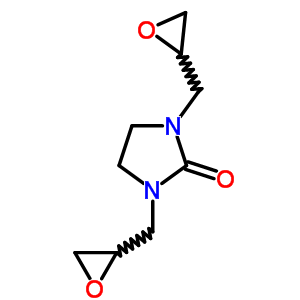 2-Imidazolidinone,1,3-bis(2-oxiranylmethyl)- Structure,15336-78-4Structure