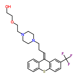 O-(2-hydroxyethyl) flupentixol dihydrochloride Structure,1535-17-7Structure