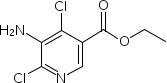 Ethyl 5-amino-4,6-dichloronicotinate Structure,154012-16-5Structure