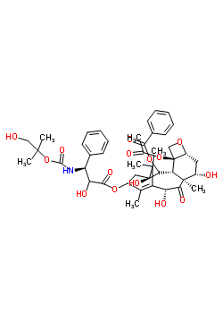 4-Acetoxy-1,7,10-trihydroxy-13-{[2-hydroxy-3-({[(1-hydroxy-2-methyl-2-propanyl)oxy]carbonyl}amino)-3-phenylpropanoyl]oxy}-9-oxo-5,20-epoxytax-11-en-2-yl benzoate Structure,154044-57-2Structure