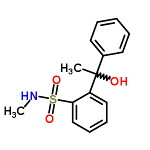 Benzenesulfonamide,2-(1-hydroxy-1-phenylethyl)-n-methyl- Structure,15448-95-0Structure