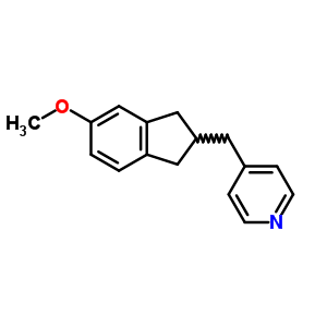 4-((5-Methoxy-2,3-dihydro-1H-inden-2-yl)methyl)pyridine Structure,154932-73-7Structure