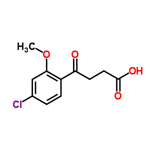 4-(4-Chloro-2-methoxyphenyl)-4-oxobutyric acid Structure,15572-02-8Structure