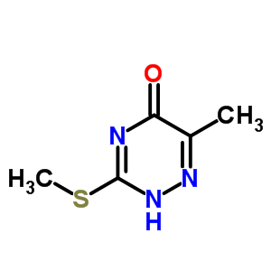 6-Methyl-3-(methylthio)-1,2,4-triazin-5(2h)-one Structure,1566-32-1Structure