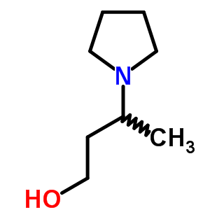 3-Pyrrolidin-1-ylbutan-1-ol Structure,158261-95-1Structure