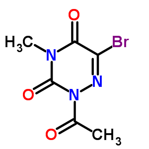 2-Acetyl-6-bromo-4-methyl-1,2,4-triazine-3,5(2h,4h)-dione Structure,15870-76-5Structure