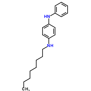 1,4-Benzenediamine,n1-octyl-n4-phenyl- Structure,1590-80-3Structure