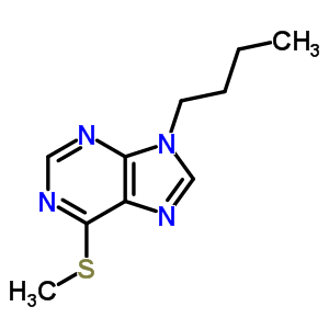 9H-purine,9-butyl-6-(methylthio)- Structure,15923-48-5Structure