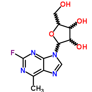 9H-purine,2-fluoro-6-methyl-9-b-d-ribofuranosyl- Structure,16032-21-6Structure