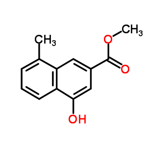 4-Hydroxy-8-methyl-2-naphthalenecarboxylic acid methyl ester Structure,16059-74-8Structure