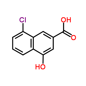 8-Chloro-4-hydroxy-2-naphthalenecarboxylic acid Structure,16059-77-1Structure