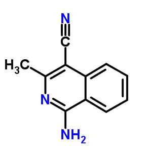 1-Amino-3-methylisoquinoline-4-carbonitrile Structure,161468-33-3Structure