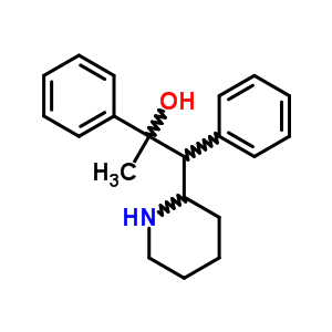 2-Piperidineethanol, a-methyl-a,b-diphenyl- Structure,16162-97-3Structure