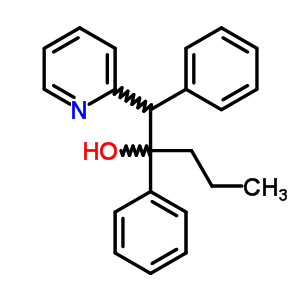 2-Pyridineethanol, a,b-diphenyl-a-propyl- Structure,16164-59-3Structure