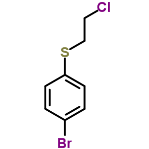 Benzene,1-bromo-4-[(2-chloroethyl)thio]- Structure,16181-14-9Structure