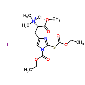 N(im)-ethoxycarbonyl-s-ethoxycarbonyl l-ergothioneine methyl ester iodide Structure,162240-57-5Structure