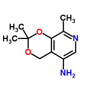 4H-1,3-dioxino[4,5-c]pyridin-5-amine,2,2,8-trimethyl- Structure,1626-12-6Structure