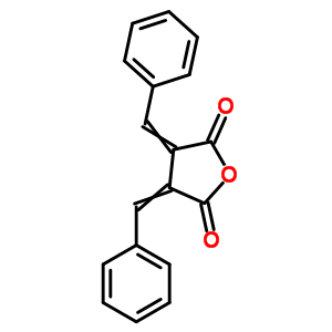 2,5-Furandione,dihydro-3,4-bis(phenylmethylene)- Structure,16269-23-1Structure