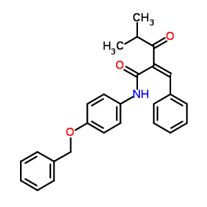 N-4-benzyloxyphenyl alpha-benzilidene isobutyrylacetamide Structure,163217-66-1Structure