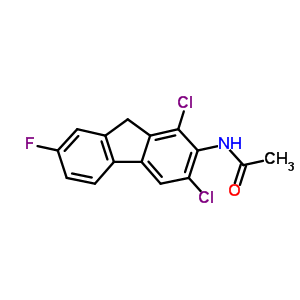 Acetamide,n-(1,3-dichloro-7-fluoro-9h-fluoren-2-yl)- Structure,1645-33-6Structure