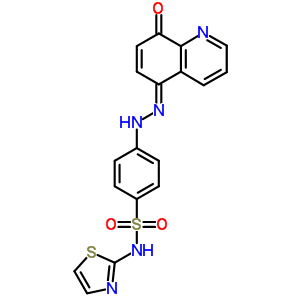 4-[(2Z)-2-(8-oxoquinolin-5-ylidene)hydrazinyl]-n-(1,3-thiazol-2-yl)benzenesulfonamide Structure,16588-43-5Structure