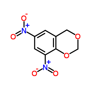 4H-1,3-benzodioxin,6,8-dinitro- Structure,16607-27-5Structure