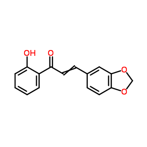 2-Propen-1-one,3-(1,3-benzodioxol-5-yl)-1-(2-hydroxyphenyl)- Structure,16669-99-1Structure