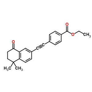 Ethyl 4-[(5,6,7,8-tetrahydro-5,5-dimethyl-8-oxo-2-naphthalenyl)ethynyl]benzoate Structure,166978-49-0Structure