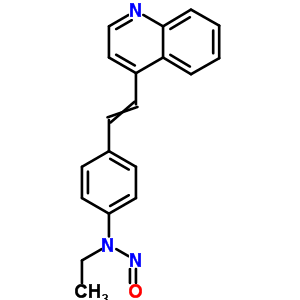 Benzenamine,n-ethyl-n-nitroso-4-[2-(4-quinolinyl)ethenyl]- Structure,16802-63-4Structure