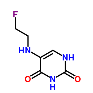 2,4(1H,3h)-pyrimidinedione,5-[(2-fluoroethyl)amino]- Structure,16869-86-6Structure