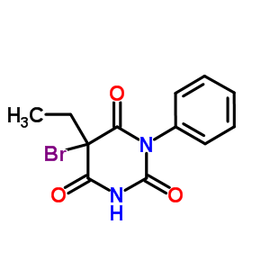 5-Bromo-5-ethyl-1-phenyl-pyrimidine-2,4,6-trione Structure,16951-16-9Structure