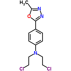 N,n-bis(2-chloroethyl)-4-(5-methyl-1,3,4-oxadiazol-2-yl)aniline Structure,16956-49-3Structure