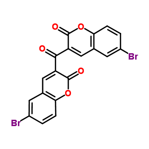 2H-1-benzopyran-2-one,3,3-carbonylbis[6-bromo- Structure,16984-77-3Structure