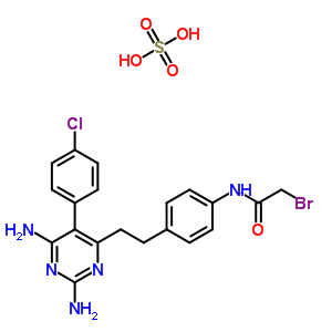 2-Bromo-n-[4-[2-[2,6-diamino-5-(4-chlorophenyl)pyrimidin-4-yl]ethyl]phenyl]acetamide Structure,17005-25-3Structure