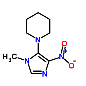 Piperidine,1-(1-methyl-4-nitro-1h-imidazol-5-yl)- Structure,17024-55-4Structure