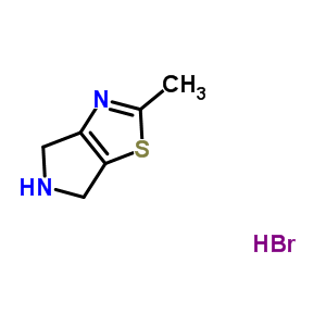 2-Methyl-5,6-dihydro-4H-pyrrolo[3,4-d][1,3]thiazole hydrobromide Structure,170456-90-3Structure