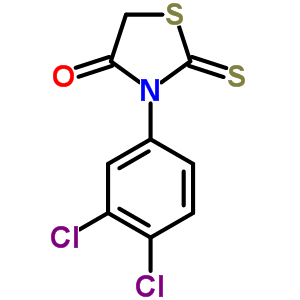 4-Thiazolidinone,3-(3,4-dichlorophenyl)-2-thioxo- Structure,17046-34-3Structure