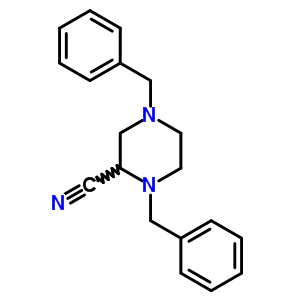 1,4-Bis(phenylmethyl)-2-piperazinecarbonitrile Structure,170701-81-2Structure